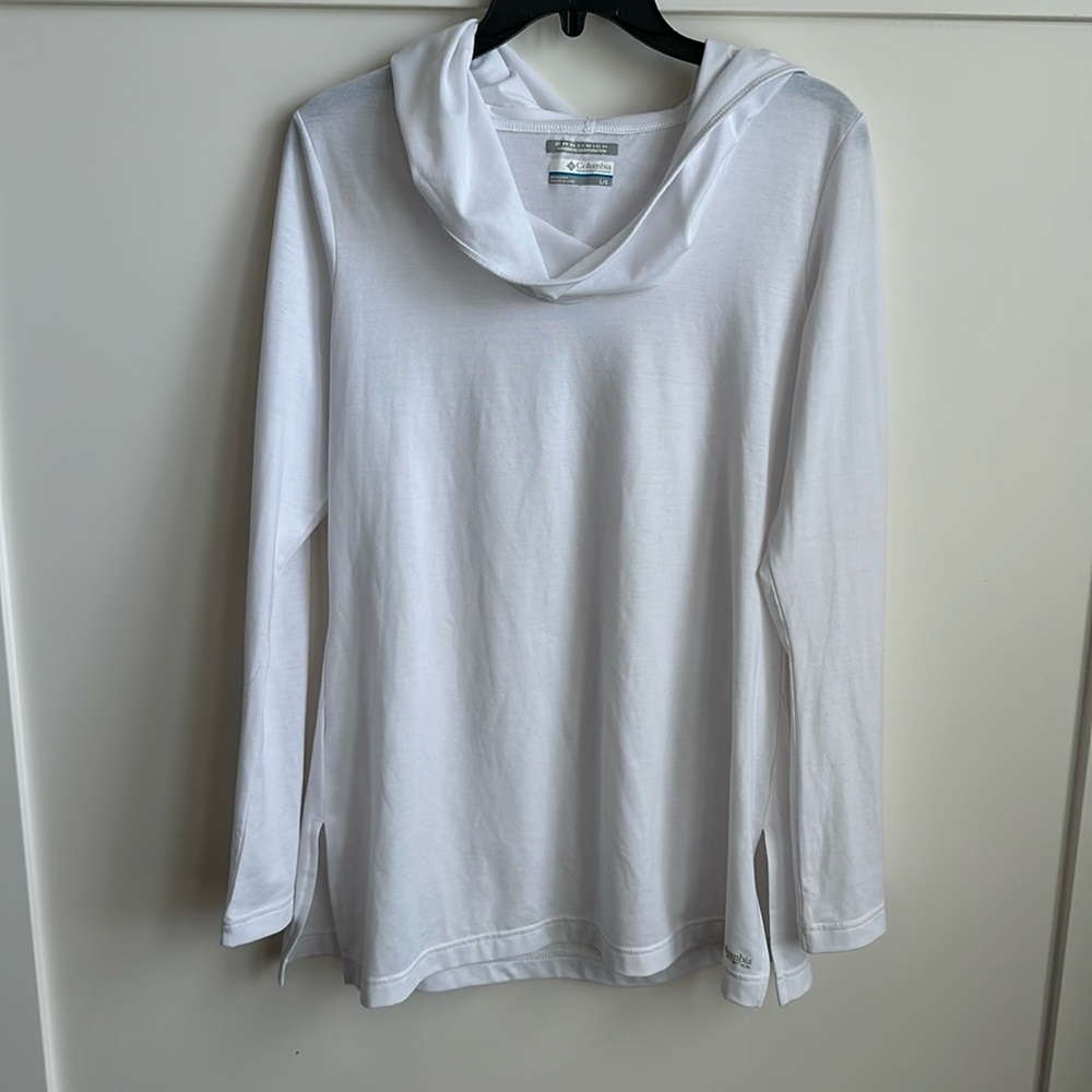 Columbia Sportswear Long Sleeve Shirt, White, Large